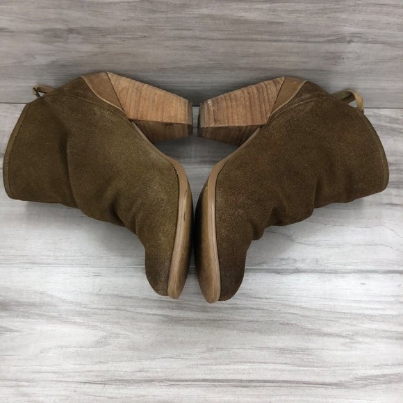 Naughty Monkey Ankle Boots Womens 8 Sereena Brown Suede Booties - Picture 8 of 12